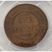 AUSTRALIA 1925 . ONE 1 PENNY . PCGS XF40